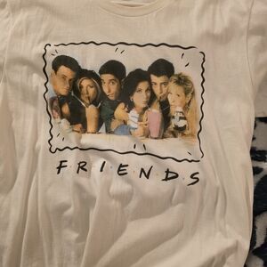Hot Topic White Friends Graphic Tee
